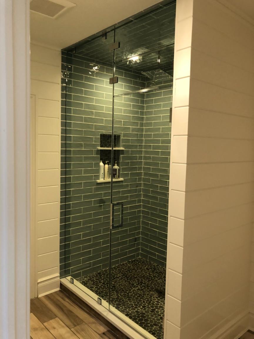 Pivoting Glass Shower Door by Simply Elegant