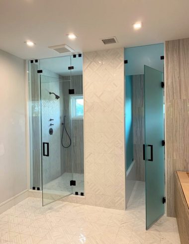 Custom Steam Shower Doors by Simply Elegant